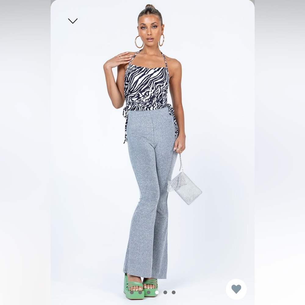 NWT Princess Polly Glitter Sparkly Pants - Picture 2 of 2